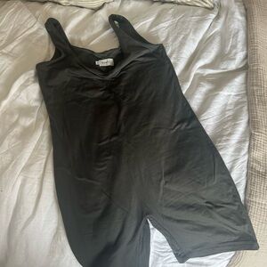 Grey short jumpsuit bumpsuit